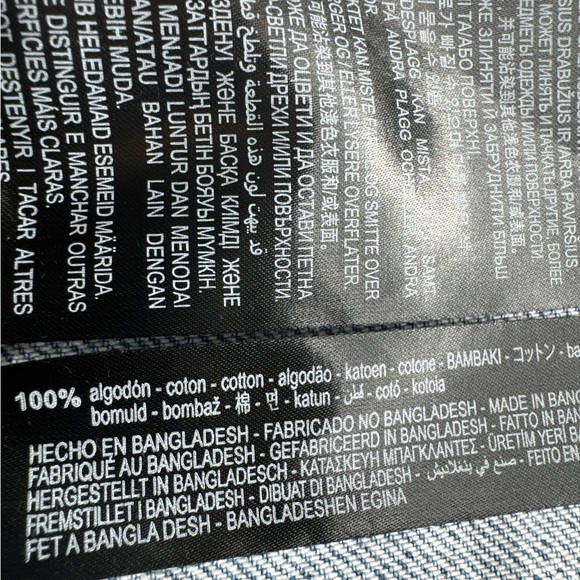 ZARA Long Sleeve Denim Mini Dress, Button Front, Size XS. - Picture 7 of 10